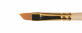 Кисть синтетика скошенная, длинная ручка "1362" №8 для масла, акрила, гуаши, темперы