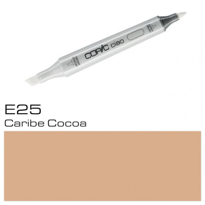Маркер спиртовой, двусторонний "Copic Ciao", цвет №E25 карибский шоколадный