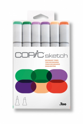 Набор маркеров Copic Sketch промежуточные цвета 6цв 