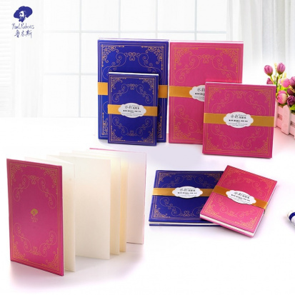 Скетчбук-гармошка для акв, голубой, 300 г/м2, А5 (до 148х21см), 50% хлопок,  среднезернистая sela25