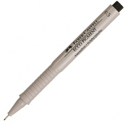 Ручка капиллярная "Ecco Pigment" чёрная 0.3мм