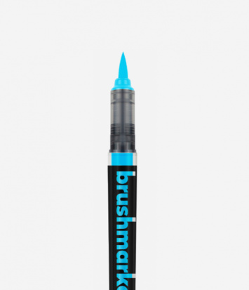 Маркер-кисть "Brushmarker Pro", неоновый голубой, №6152