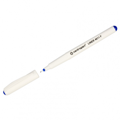 Ручка капиллярная "Liner 4611" синяя, 0,3мм, трехгранная sela25