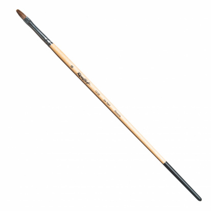 Кисть ушной волос овал, длинная ручка "1У39" №8, для акварели Кисть ушной волос овал, длинная ручка "1У39" №8, для акварели