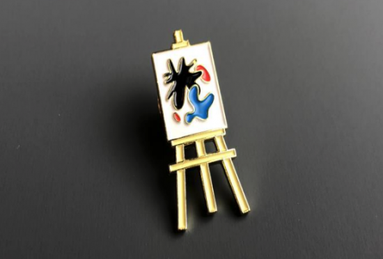 Значок эмалированный, Мольберт sela