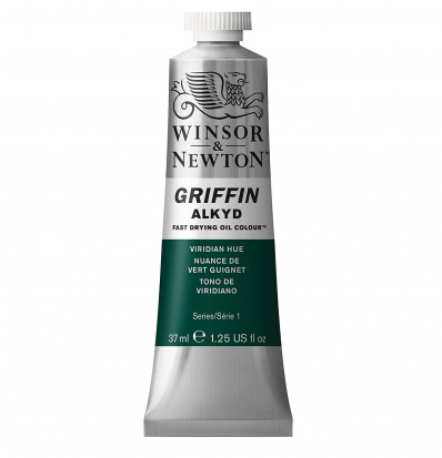 Алкидная краска Griffin, виридиан оттенока 37мл Алкидная краска Griffin, виридиан оттенока 37мл