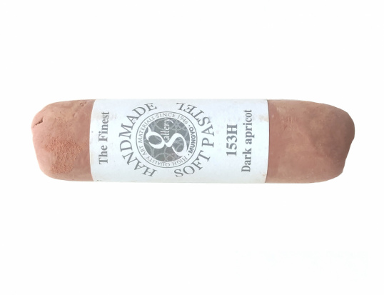 Пастель сухая мягкая круглая ручной работы №153, темный абрикос