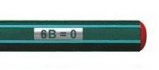 Чернографитовый карандаш "Othello", цвет корпуса зеленый, 6B sela25