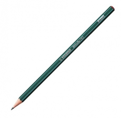 Чернографитовый карандаш "Othello", цвет корпуса зеленый, 2H