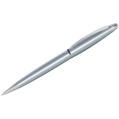Ручка шариковая "Velvet Standard" синяя, 0,7мм, корпус серебро, поворот., инд. упак.
