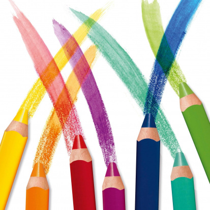 Набор цветных карандашей "3Plus", 12 шт., в пенале с точилкой