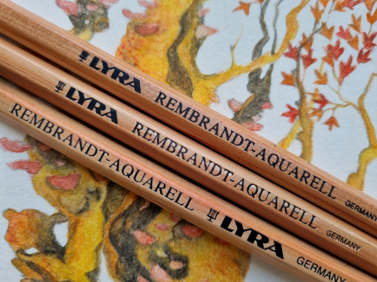 Карандаш профессиональный акварельный "Rembrandt Aquarell" Rose Carmine