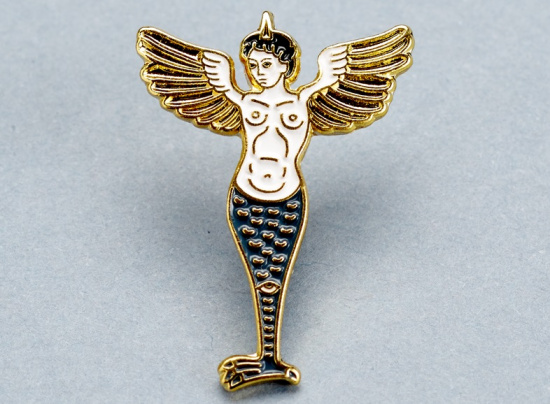 Значок эмалированный, Гарпия