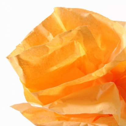 Бумага шелковая 20г/м2 0.5*5м Оранжевый в рулоне 