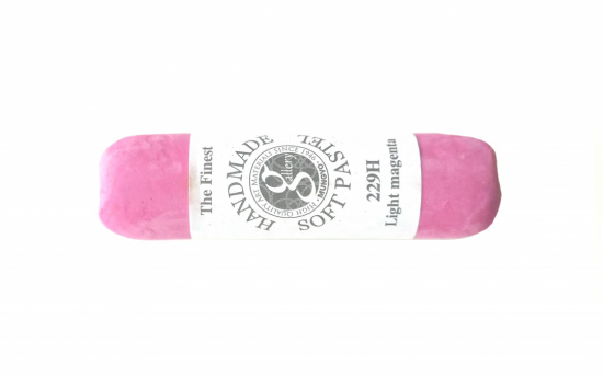 Пастель сухая мягкая круглая ручной работы №229, светло-пурпурный