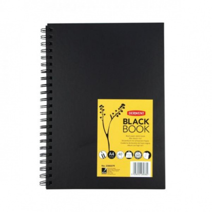 Скетчбук "Black Book" на спирали 200г/м2 А4 40л sela