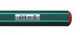 Чернографитовый карандаш "Othello", цвет корпуса зеленый, 4H sela