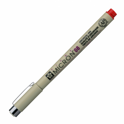 Ручка капиллярная "Pigma Micron" 0.5мм, Красный