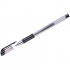 Ручка гелевая черная, 0,5мм, грип, игольчатый стержень