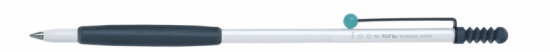 шариковая ручка "Zoom 707 ", корпус белый/серый/бирюзовый, перо 0,7мм