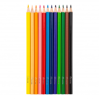 Набор профессиональных цветных карандашей "Сонет", 12 цветов, в картонной упаковке