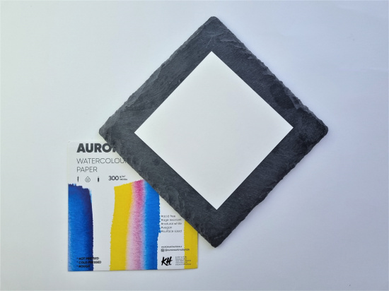 Альбом-склейка для акварели Aurora RAW Hot 18х36 см 20 л 300 г/м² 100% целлюлоза