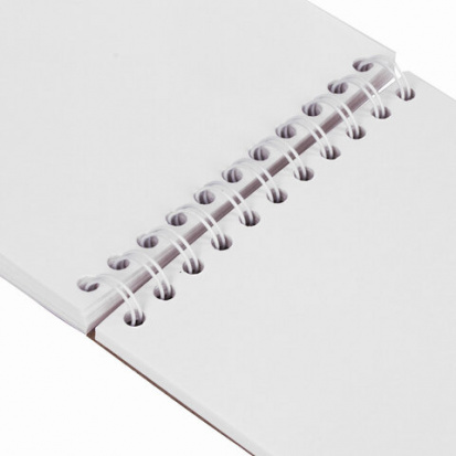 Скетчбук, акварельная белая бумага 200 г/м2, A5, 40 листов, гребень подложка "Debut"