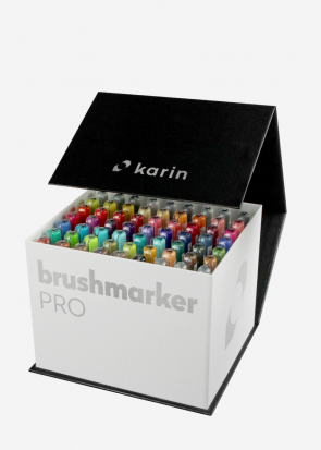 Набор маркеров-кистей "Brushmarker Pro", 60 цв, 3 блендера
