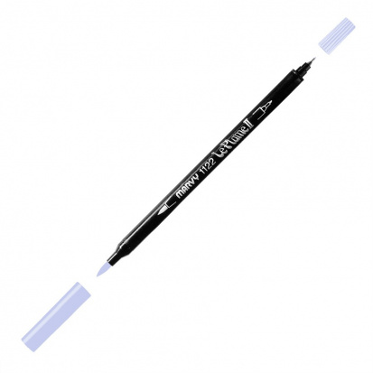 Маркер-кисть двусторонняя "Le Plume II", кисть и ручка 0,5мм, Wistena