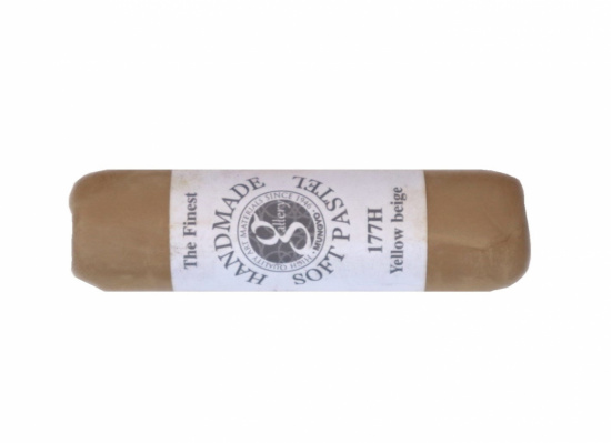 Пастель сухая мягкая круглая ручной работы №177, желто-бежевый