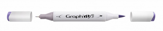 Маркер "GRAPH'IT Brush" двухсторонний на спирт. основе цв.6140 Лавандовый