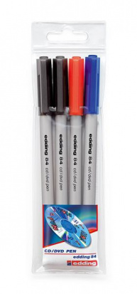 Набор ручек для CD/DVD "84", 3 цвета, ассорти
