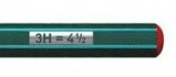 Чернографитовый карандаш "Othello", цвет корпуса зеленый, 3H