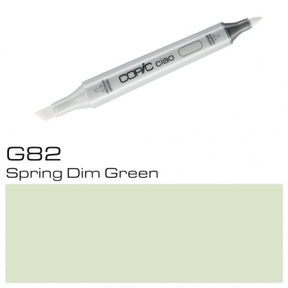 Маркер спиртовой, двусторонний "Copic Ciao", цвет №G82 тускло-зеленый весенний
