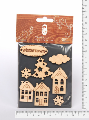 Набор заготовок для декорирования Winter15 фанера 10х14см 