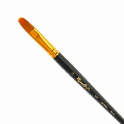 Кисть синтетика овальная длинная ручка "1337" №14 для масла, акрила, гуаши, темперы sela25