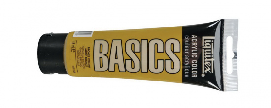 Краска акриловая "Basics", туба 118мл, №530 желтый бронзовый