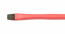 Кисть "Aqua Red flat", соболь-микс плоская, обойма soft-touch, ручка короткая красная №12