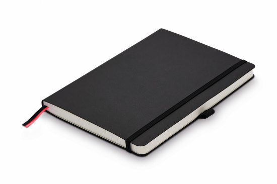 Записная книжка, мягкий переплет, формат А5, черный цвет, нелинованный, 192стр, 90г/м2