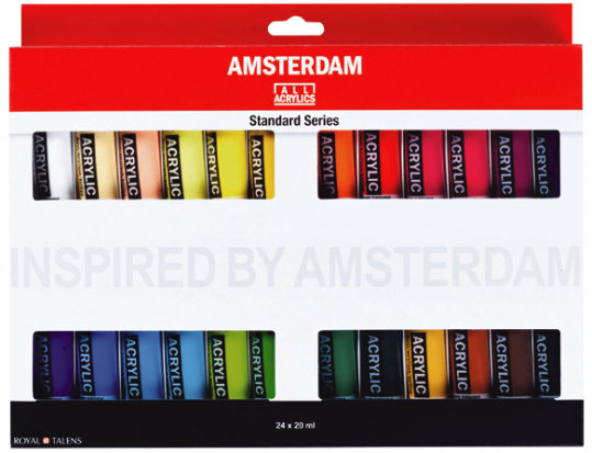 УЦЕНКА Набор акрила "Amsterdam Standart" 24 цв. по 20мл