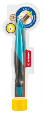 Ручка Гелевая "Easygel" для левшей, цвет корпуса: лазурь, цвет чернил синий, толщина 0,5мм, в подаро