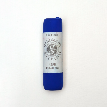 Пастель сухая мягкая круглая ручной работы №425, синий кобальт