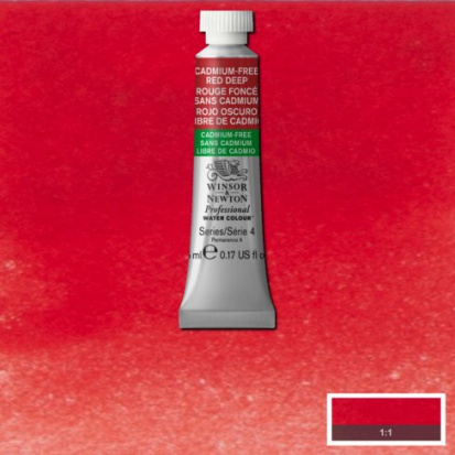 Акварель художественная "Professional", 5мл, CADMIUM FREE, цвет красный темный