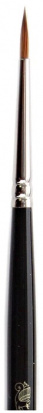 Кисть колонок круглая короткая ручка "Серия 7" №4 для акварели