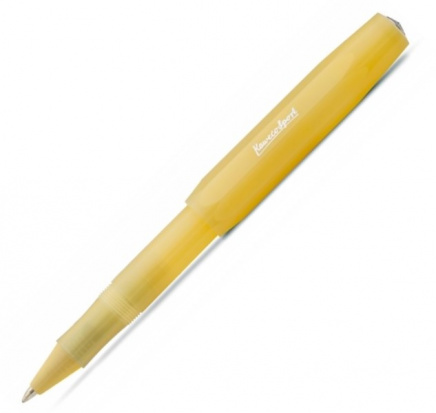 Ручка-роллер "FROSTED Sport" 0.7мм корпус банановый