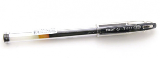 Ручка гелевая "G-3" чёрная 0.2мм