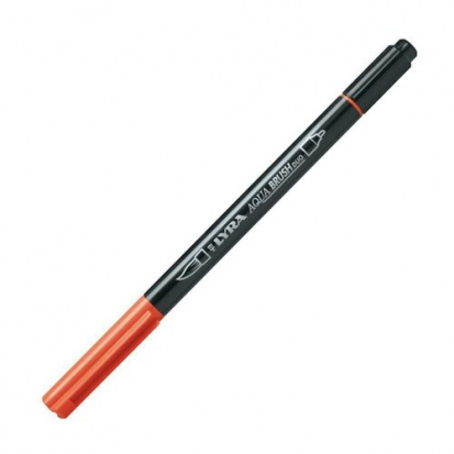 Ручка-кисть LYRA "Aqua Brush Duo", двусторонняя, Темно-оранжевый sela65 YTQ4