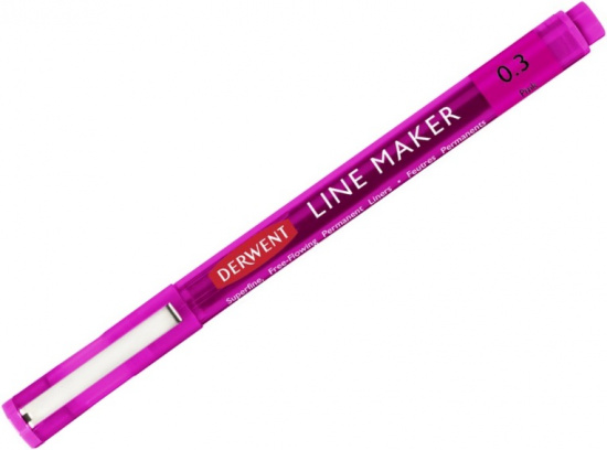 Ручка капиллярная "Graphik Line Maker" 0.3 розовый