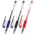 Ручки гелевые, Набор 3 шт, "Number One", узел 0,5мм, линия 0,35мм, (синяя, черная, красная)