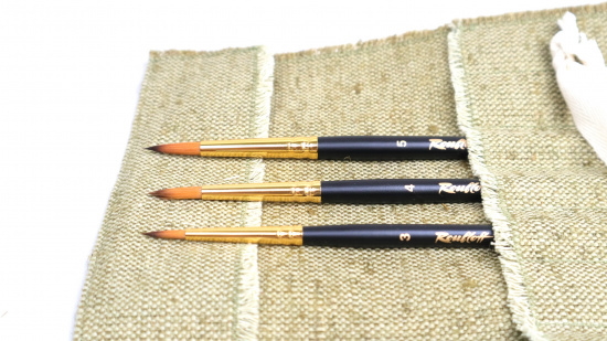 Набор кистей имит. колонка 1S15, №00, №0, №1, №2, №3, №4, №5 в тк. пенале